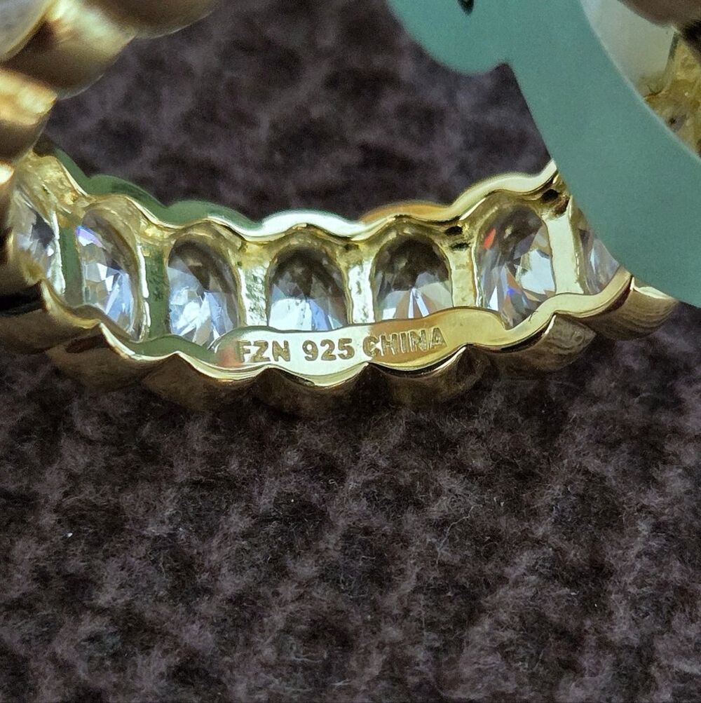 Eternity♾️ Ring💍 With Clear Baguette Crystals💎 - NWT - Picture 7 of 16